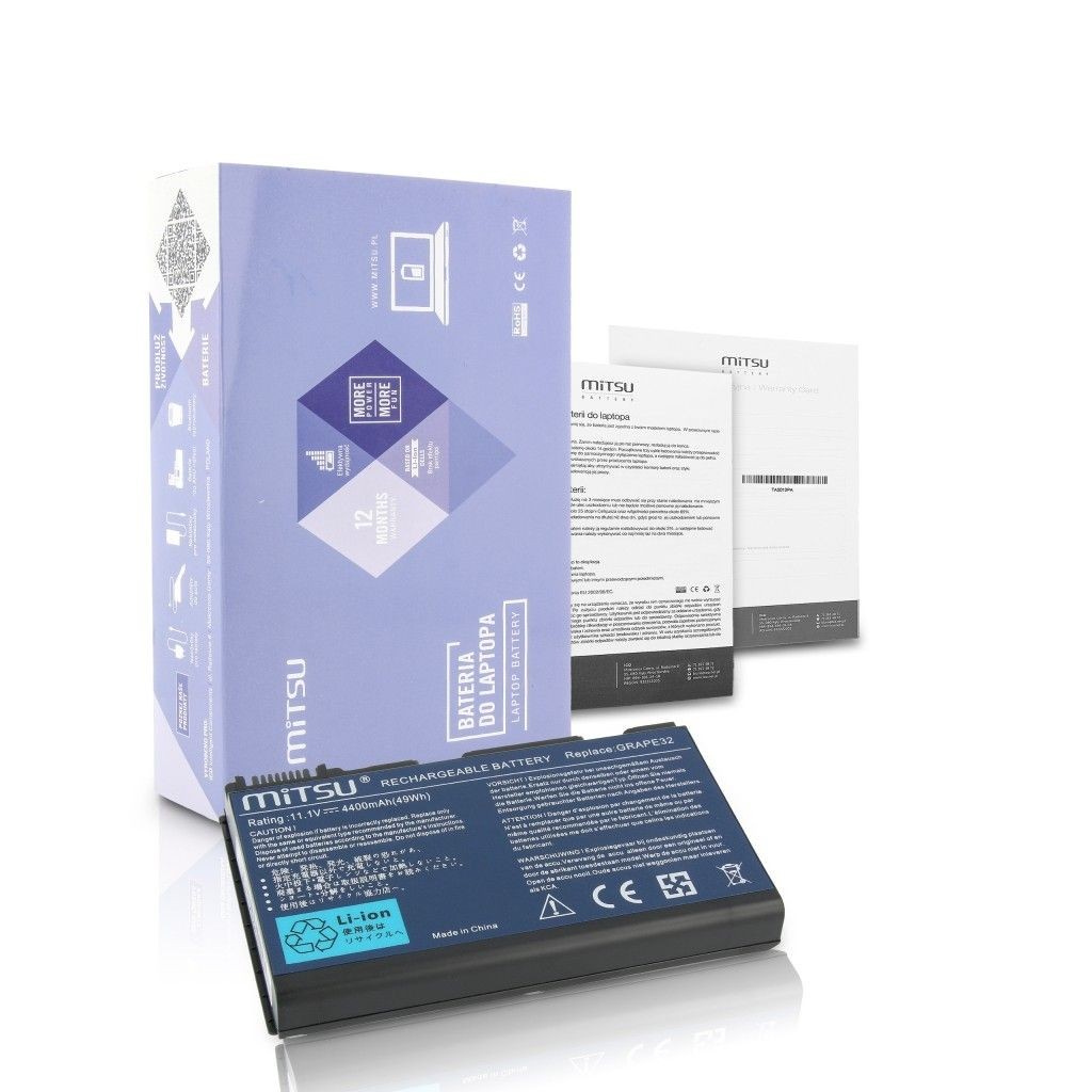 Mitsu Bateria do notebooka Acer TM 5320, 5710, 5720, 7720 (10.8V-11.1V) (4400 mAh)