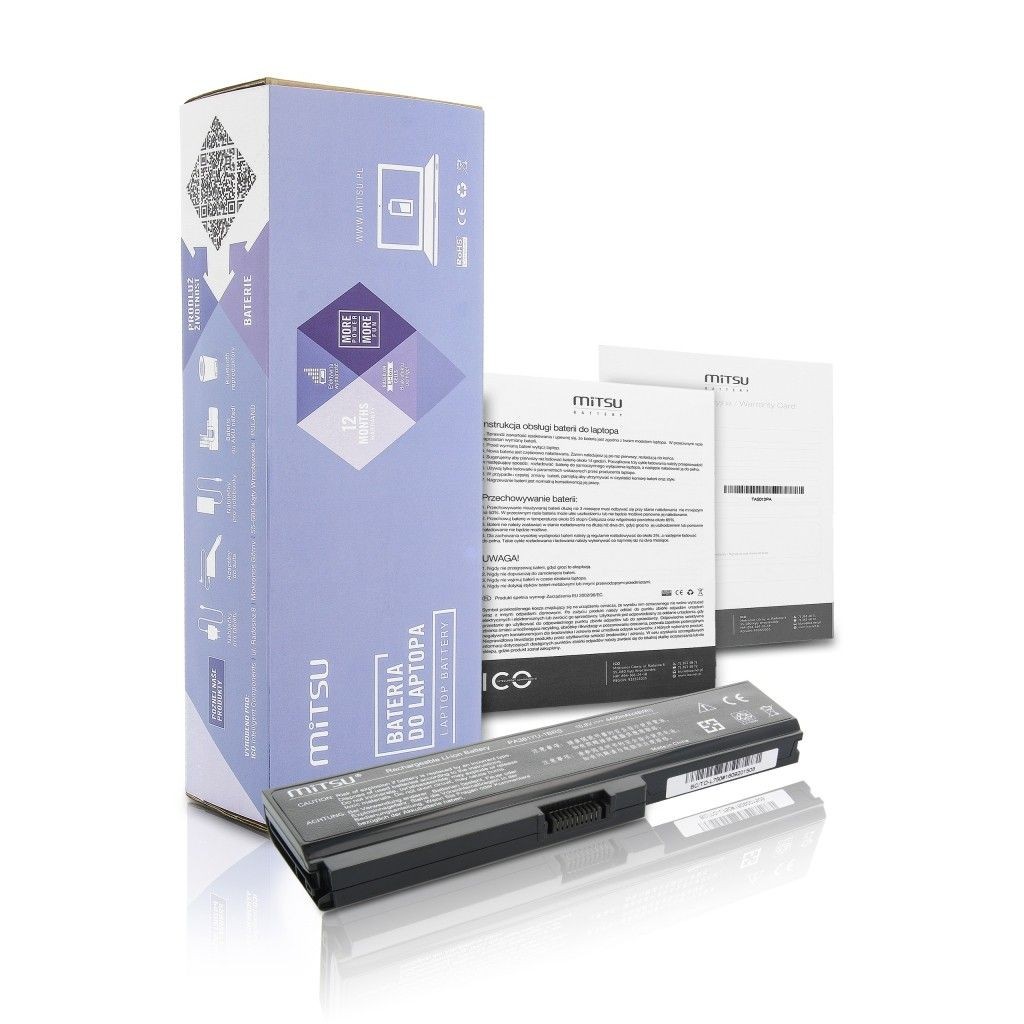 Mitsu Bateria do notebooka Toshiba L700, L730, L750 (10.8V-11.1V) (4400 mAh)