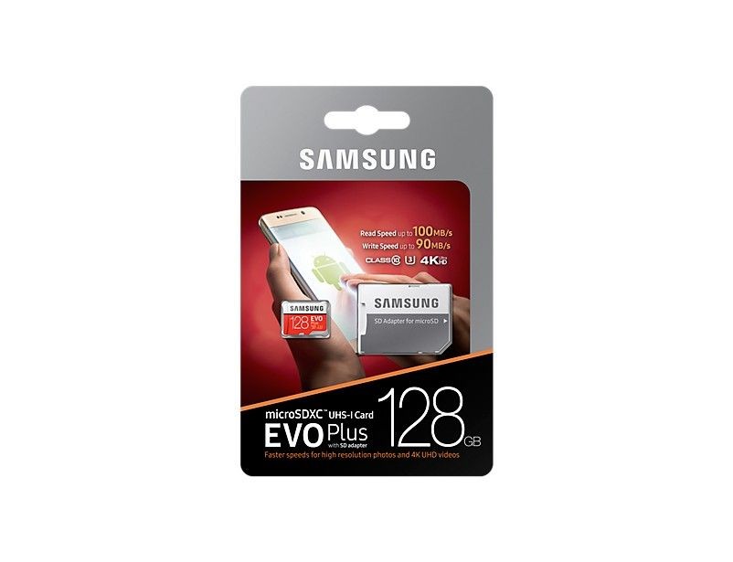 Samsung memory card EVO Plus microSDXC 128GB Class 10 UHS-I
