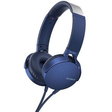 Sony MDR-XB550APL niebieskie, mikrofon
