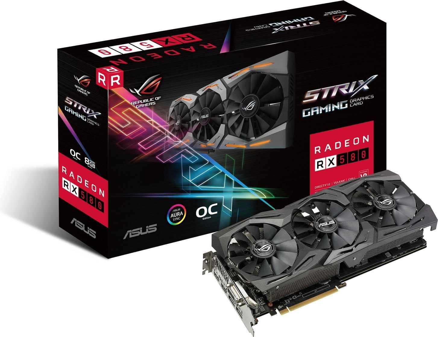 Asus Karta grafiki ROG-STRIX-RX580-8G-GAMING