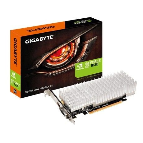 Gigabyte GIG GV-N1030SL-2GL GeForce GT 1030 Silent Low Profile 2G, 2GB, DVI/HDMI