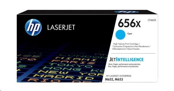 HP 656X High Yield Cyan Original LaserJet Toner Cartridge (CF461X) (22,000 pages)