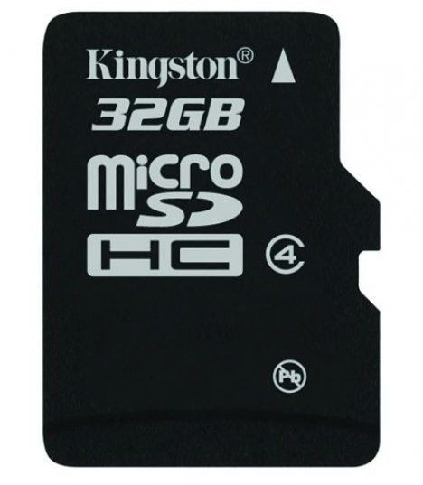 Kingston Karta pamięci Micro SDHC 32GB bez adaptera, class 4 (SDC4/32GBSP)