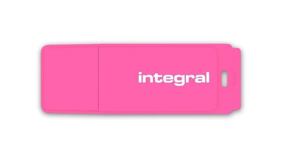 Integral INFD8GBNEONPK USB Flash Drive Neon 8GB USB 2.0 - Pink