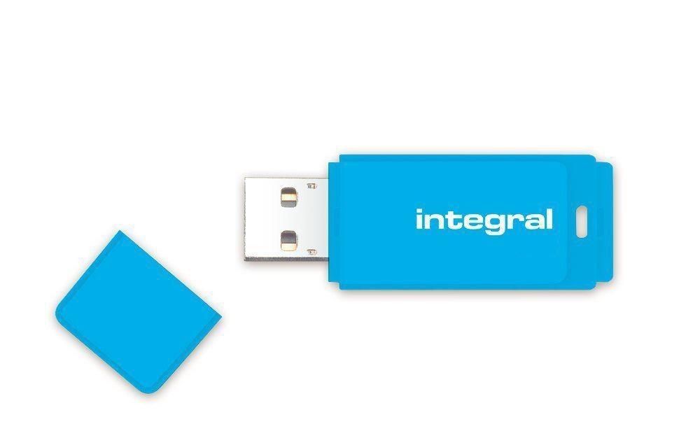 Integral INFD32GBNEONB USB Flash Drive Neon 32GB USB 2.0 - Blue