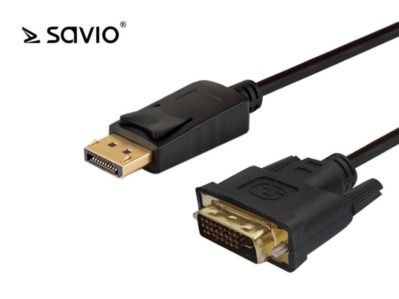 Savio SAVKABELCL-106 CL-106 Kabel displayPort do DVI 1,8m