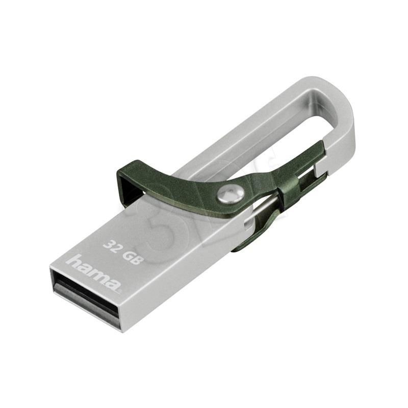 Hama Pendrive Hook 123921 (32GB; USB 2.0; kolor zielony)