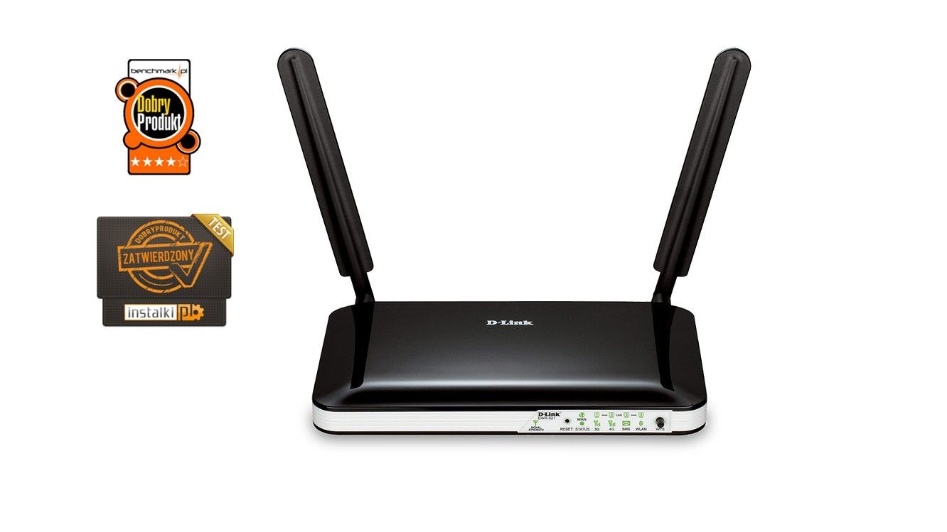 D-Link 4G LTE Router, 4 X FastEthernet LAN, 2 X LTE antenna, SIM card slot