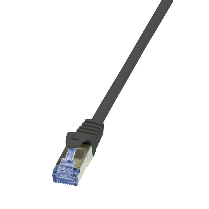 LogiLink CQ4093S - Patchcord kat.6A/7, 600MHz S/FTP PIMF PrimeLine czarny 10,00m