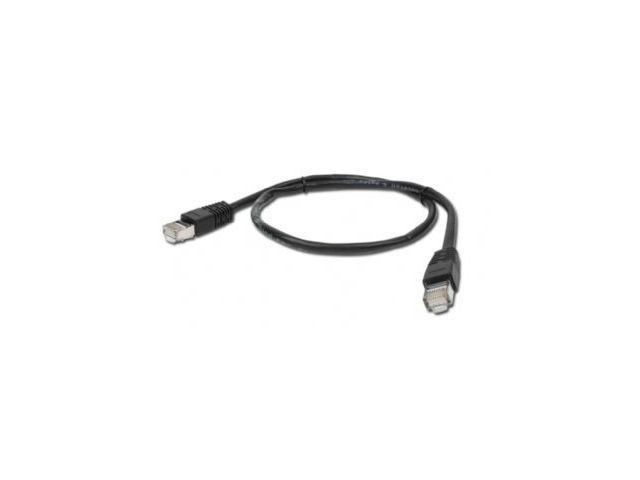 Gembird patchcord RJ45 osłonka zalewana kat 5e FTP 1m czarny