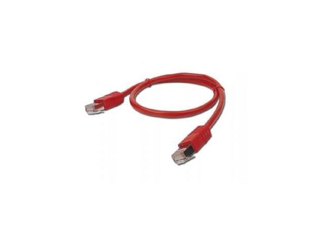 Gembird patchcord RJ45 osłonka zalewana kat 5e FTP 1m czerwony