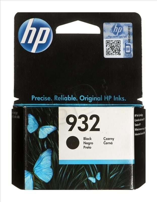 HP 932 - Schwarz - Original - Tintenpatrone Die 932 Schwarz Tintenpatrone liefert professionelle Druckqualität Seite für Seite. Drucken Sie D