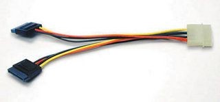 Manhattan 349369 Adapter zasilania Molex - 2 x SATA