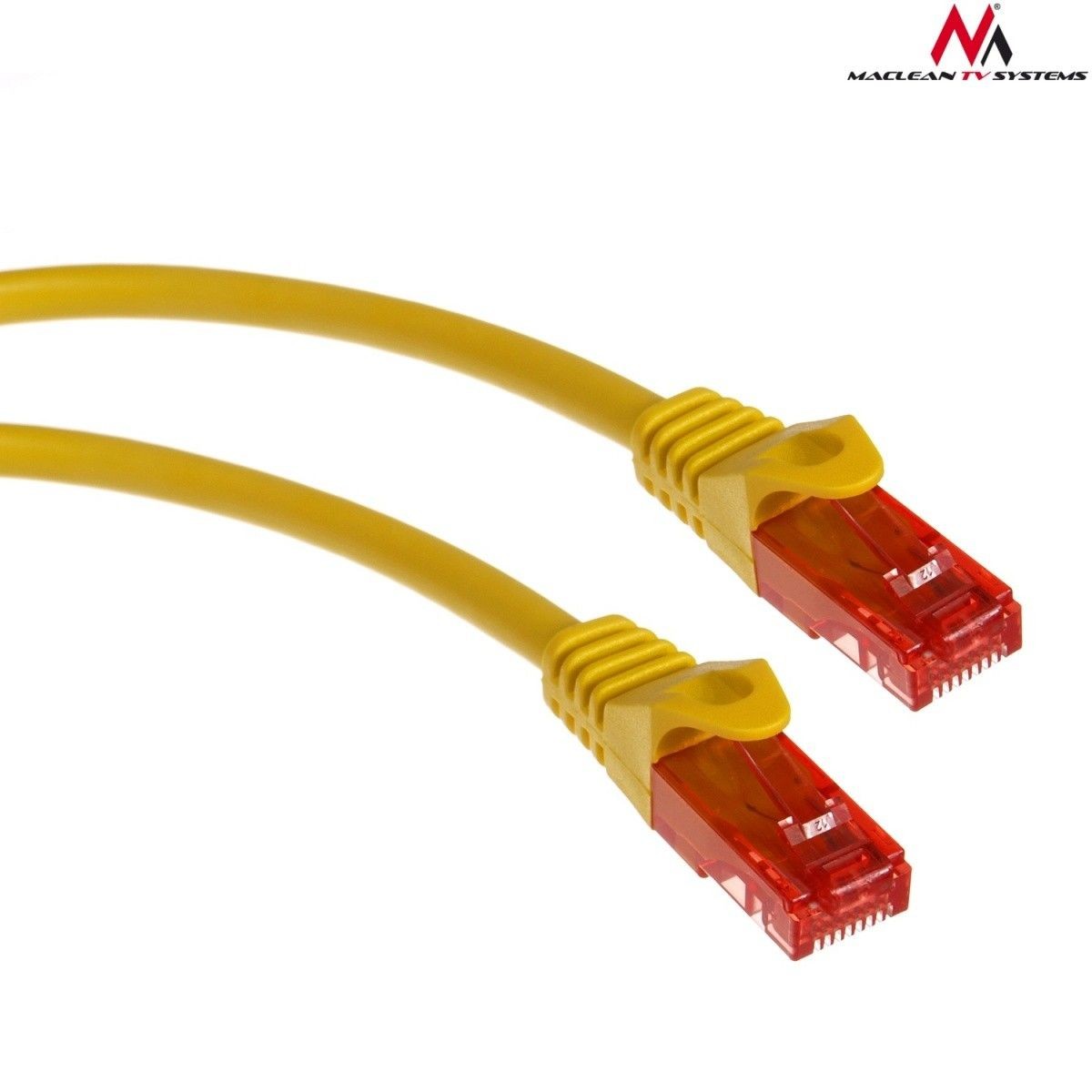 Maclean Patchcord MCTV-300 Y UTP cat6 wtyk-wtyk 0,5m żółty