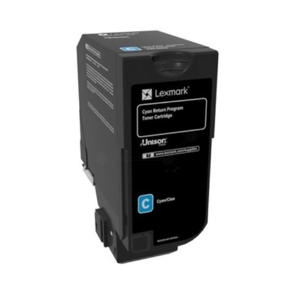Lexmark 84C2HCE Toner cyan zwrotny 16 000 str. CX725de / CX725dhe