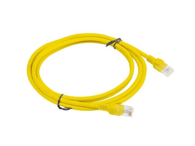 Lanberg PCU6-10CC-0200-Y Patchcord RJ45 kat. 6 UTP 2m żółty