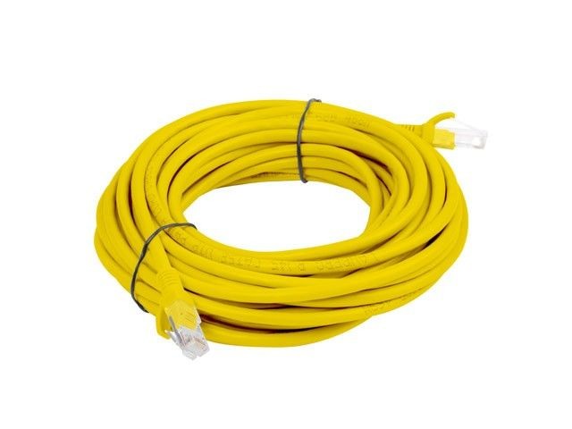 Lanberg PCU6-10CC-0500-Y Patchcord RJ45 kat. 6 UTP 5m żółty