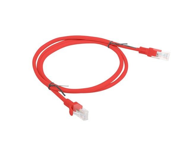 Lanberg PCU6-10CC-0100-R Patchcord RJ45 kat. 6 UTP 1m czerwony