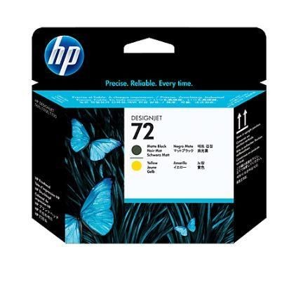 HP C9384A Głowica 72 matte black + yellow
