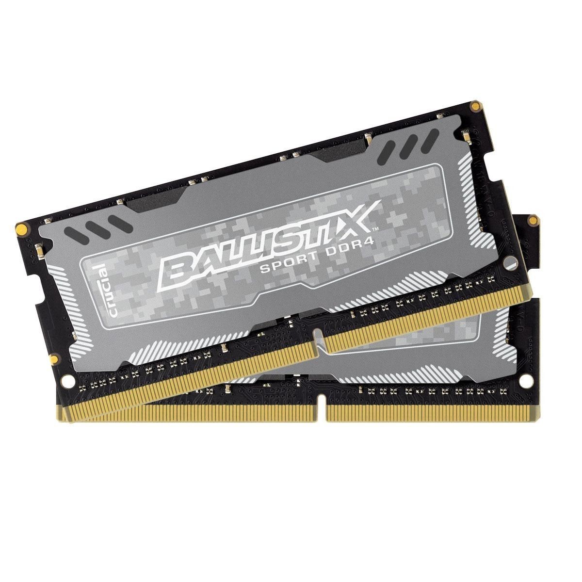 Crucial Pamięć SODIMM DDR4 Ballistix Sport LT 16GB (2x8GB) 2666MHz CL16 1,2V