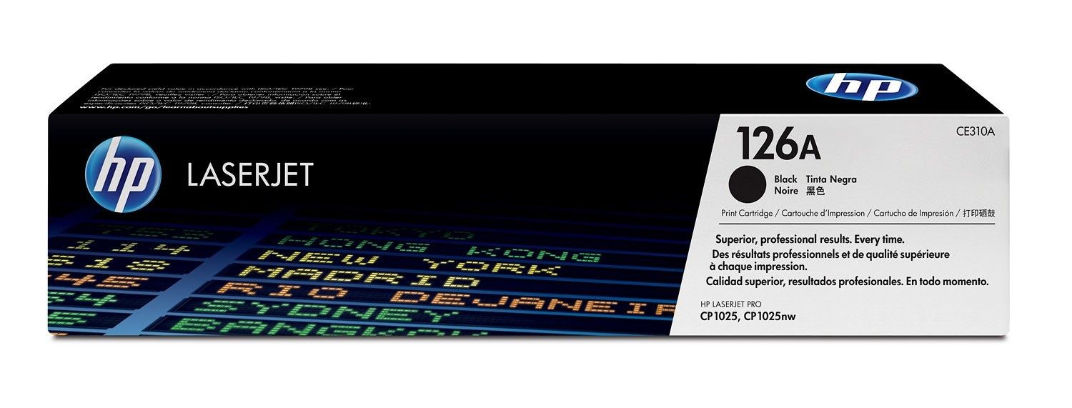 HP CE310A Toner 126A black 1200str Color LaserJet Pro CP1025