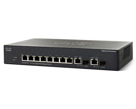 Cisco Systems Switch zarządzalny Cisco SG300-10 8x100/1000 2xSFP Combo (SRW2008-K9)