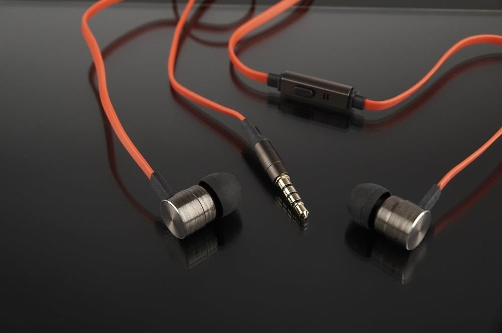 Gembird MHS-EP-LHR London metalowe douszne słuchawki z mikrofonem, płaski kabel