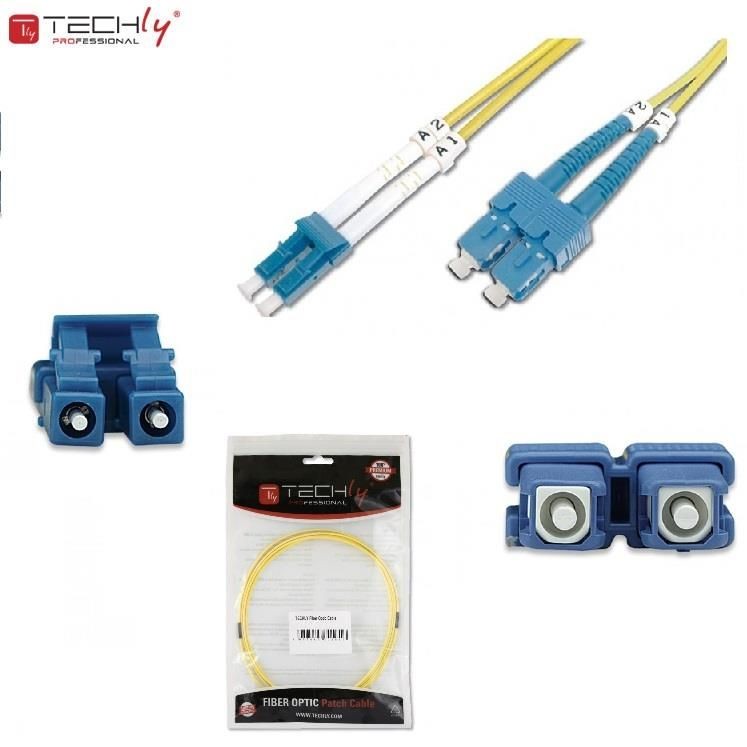 Techly Światłowód krosowyPro ILWL D9-SCLC-030 LC-SC duplex 9/125 OS2, SM 3m