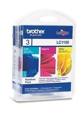 Brother LC1100RBWBP Zestaw LC1100 CMY Blister Pack 325str MFC6490CW / DCP6690CW /MFC5895
