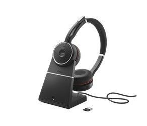 Jabra Evolve 75 with Chargingstand | and Link 370 Stereo UC | 