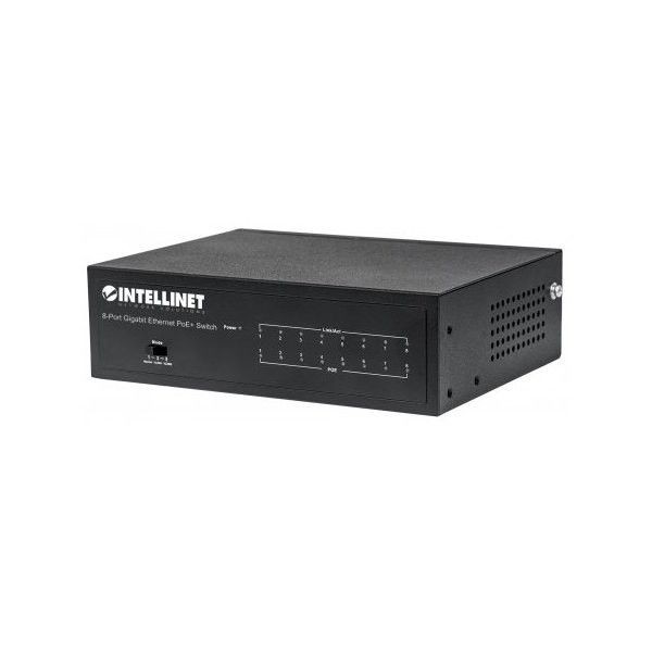 Intellinet Network Solutions Switch Gigabit 8x10/100/1000 RJ45 PoE+ 60W VLAV