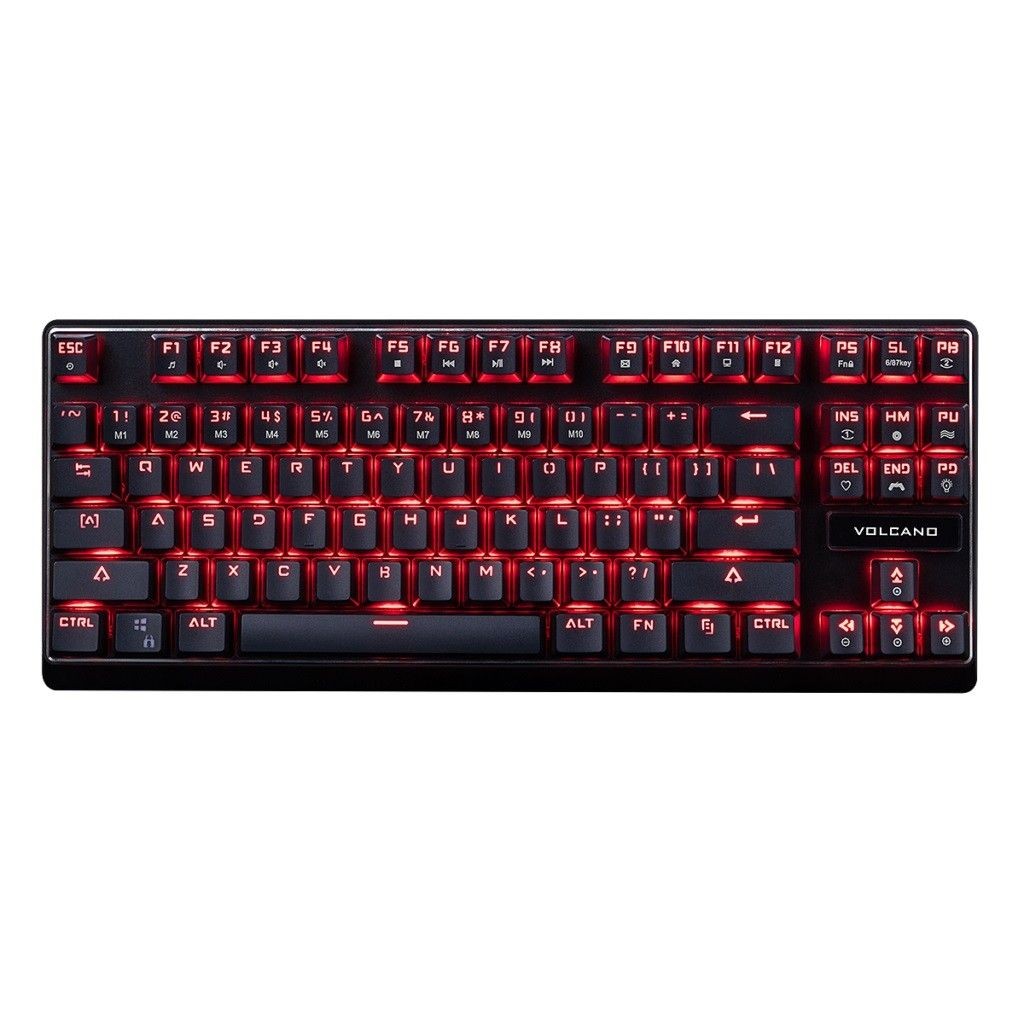 ModeCom VOLCANO LANPARTY PRZEWODOWA KLAWIATURA MECHANICZNA RGB (BRĄZOWY PRZEŁĄCZNIK OUTEMU)