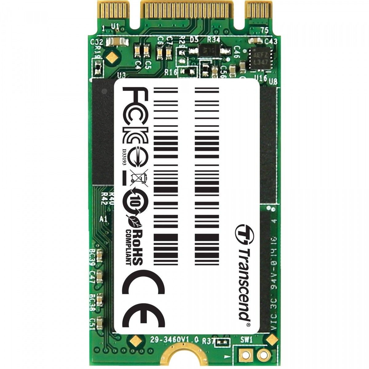 Transcend TS128GMTS400S SSD M.2 2242 SATA 6GB/s, 128GB, MLC (read/write 540/170MB/s)
