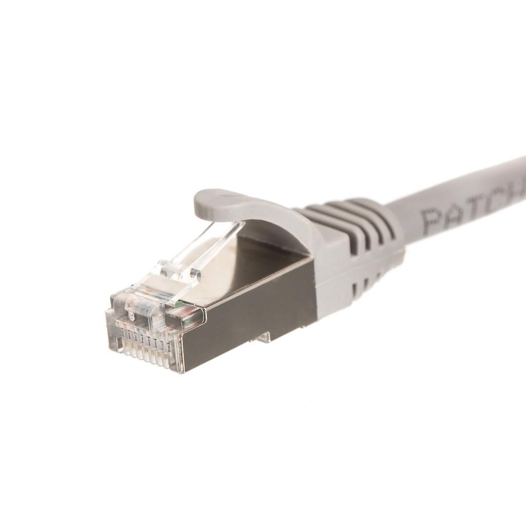 Netrack BZPAT1F5E patchcord RJ45, osłonka zalewana, kat. 5e FTP, 1m szary