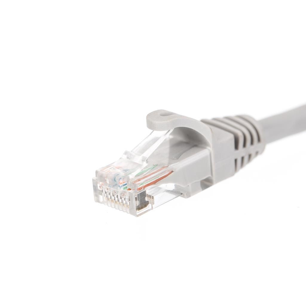 Netrack BZPAT56 patchcord RJ45, osłonka zalewana, kat. 6 UTP, 5m szary