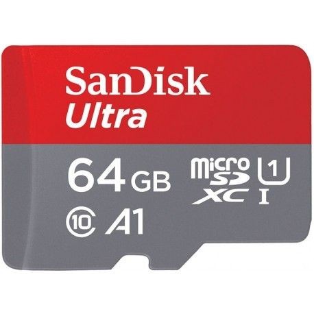 SanDisk Ultra microSDXC 64GB 100MB/s A1 + Adapter SD