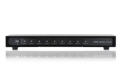 Digitus Rozdzielacz/Splitter HDMI 8-portowy, 1080p 60Hz FHD 3D, HDCP 1.2, audio