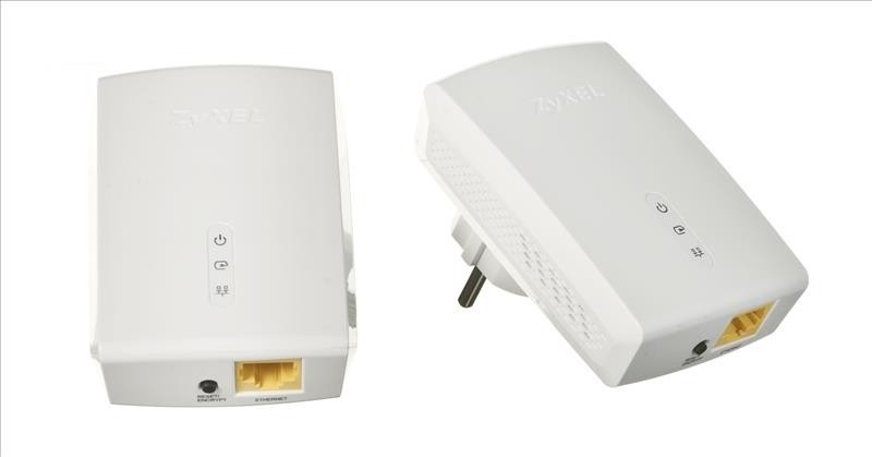 ZyXEL PLA5405V2-EU0201F Zyxel PLA5405v2 1300Mbps Powerline Past-Thru Gigabit Adapter, Twin pack (2pcs)