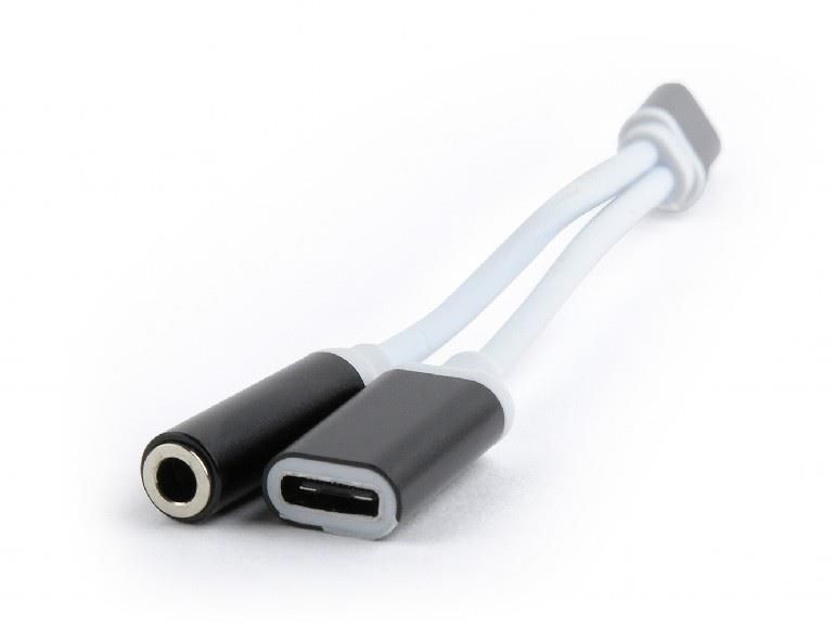 Gembird Kabel audio mini Jack żeński/3.5mm/USB/CM/biały