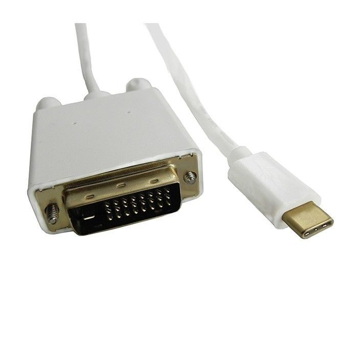 Qoltec Kabel DisplayPort Alternate mode | USB 3.1 typC męski / DVI męski | 4Kx2K | 1m