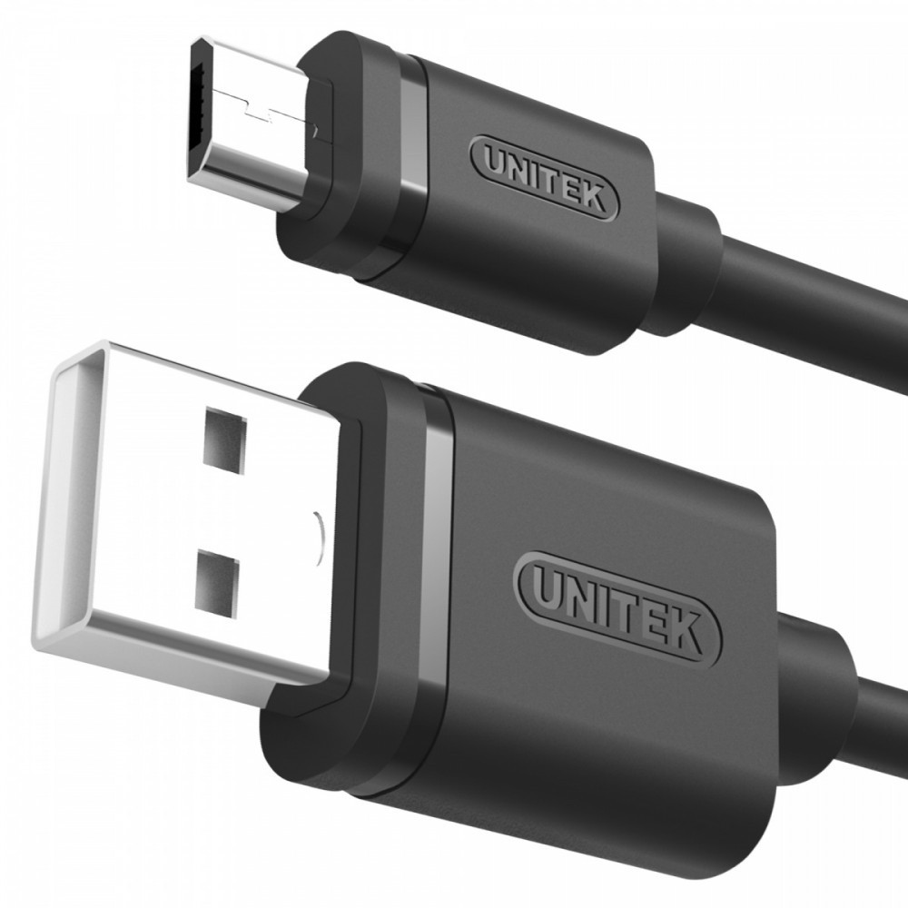 Unitek Kabel USB - microUSB 2.0, 2M, M/M, Y-C455GBK