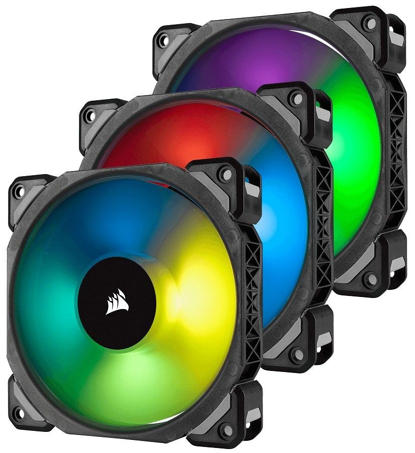 Corsair CO-9050076-WW zestaw 3 wentylatorów ML Pro RGB 120 High Static Pressure 4 pin + LN PRO