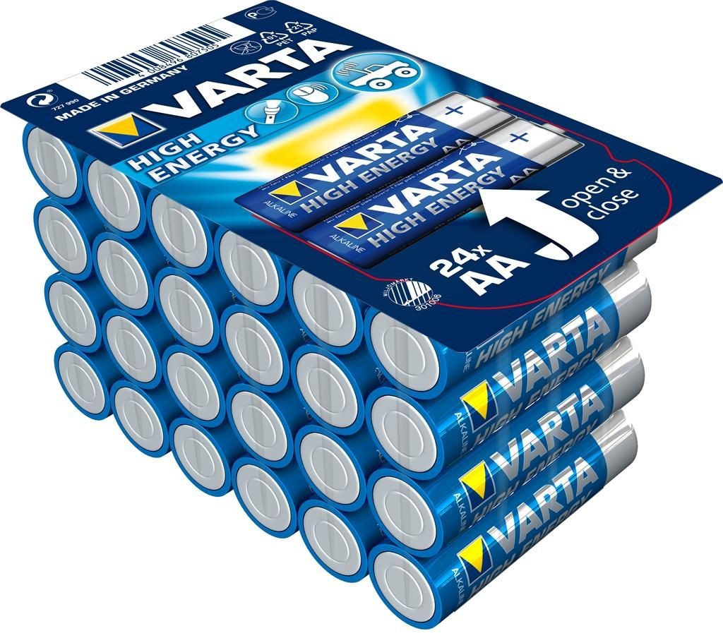 VARTA Baterie alkaliczne R6 (AA) 24 sztuk HIGH ENERGY