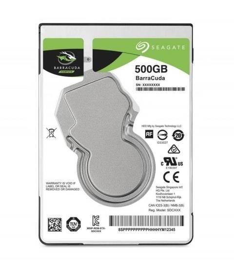 Seagate Dysk BarraCuda ST500LM034 500GB 2.5 7200 128MB SATA III