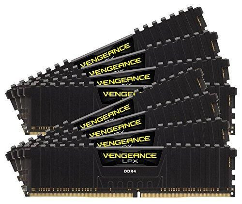 Corsair Vengeance LPX - DDR4 - 64 GB: 8 x 8 GB - DIMM 288-PIN - ungepuffert Die Vengeance Speichermodule sind für Übertaktung konzipiert. Die DIMMs der Vengeance-Module