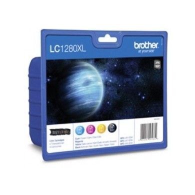 Brother LC1280XLVALBP Zestaw LC1280XLVALBP CMYK K 2 400str, CMY 1 200str MFC-J6510DW