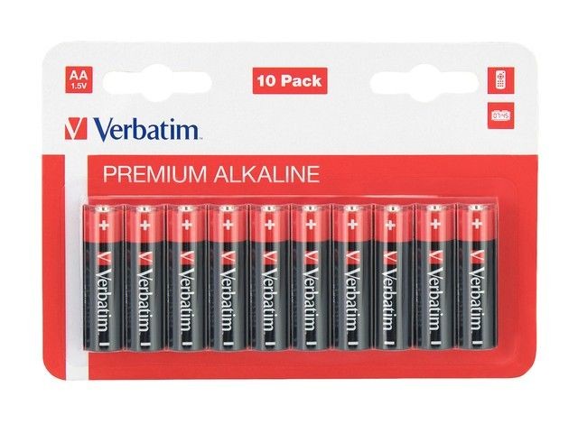 Verbatim Bateria Alkaliczna LR6 (AA)(10szt. blister)