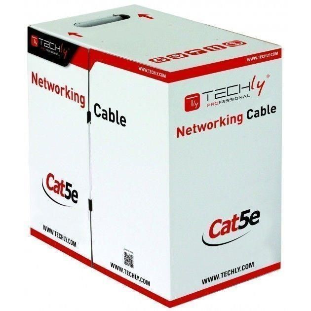 Techly Kabel skrętka zewnętrzna F/UTP Cat5e 4x2 drut CCA 305m czarny