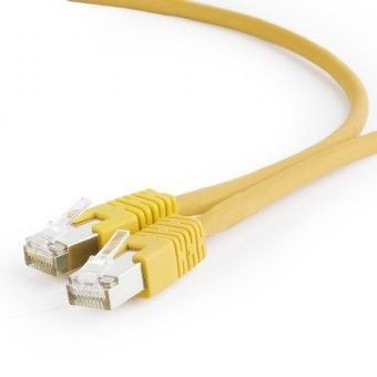 Gembird PP6A-LSZHCU-Y-1M patchcord RJ45, kat. 6A, SFTP, LSZH, 1m, żółty